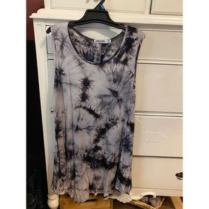 Black and white tie dye mini dress! Size xxl brand is lock and love
